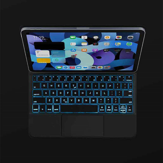 Magnetic Suspension Flat Bluetooth Keyboard - 109 & 129 Key | Apple Compatible | Black, Blue & White