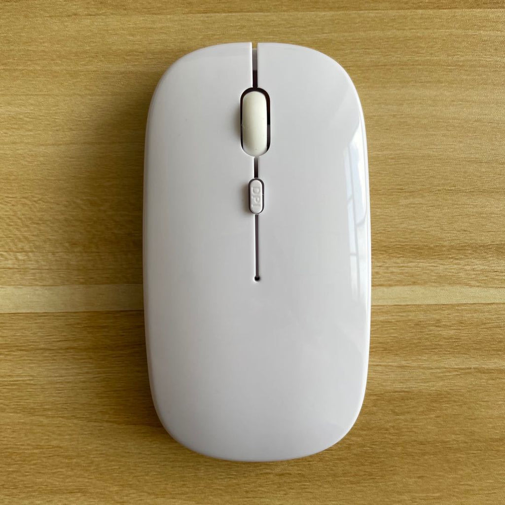 Ultra-Thin Dual-Mode Wireless Mouse - 2.4GHz & Bluetooth, 4-Gear DPI, Four-Way Scroll | 8 Colours
