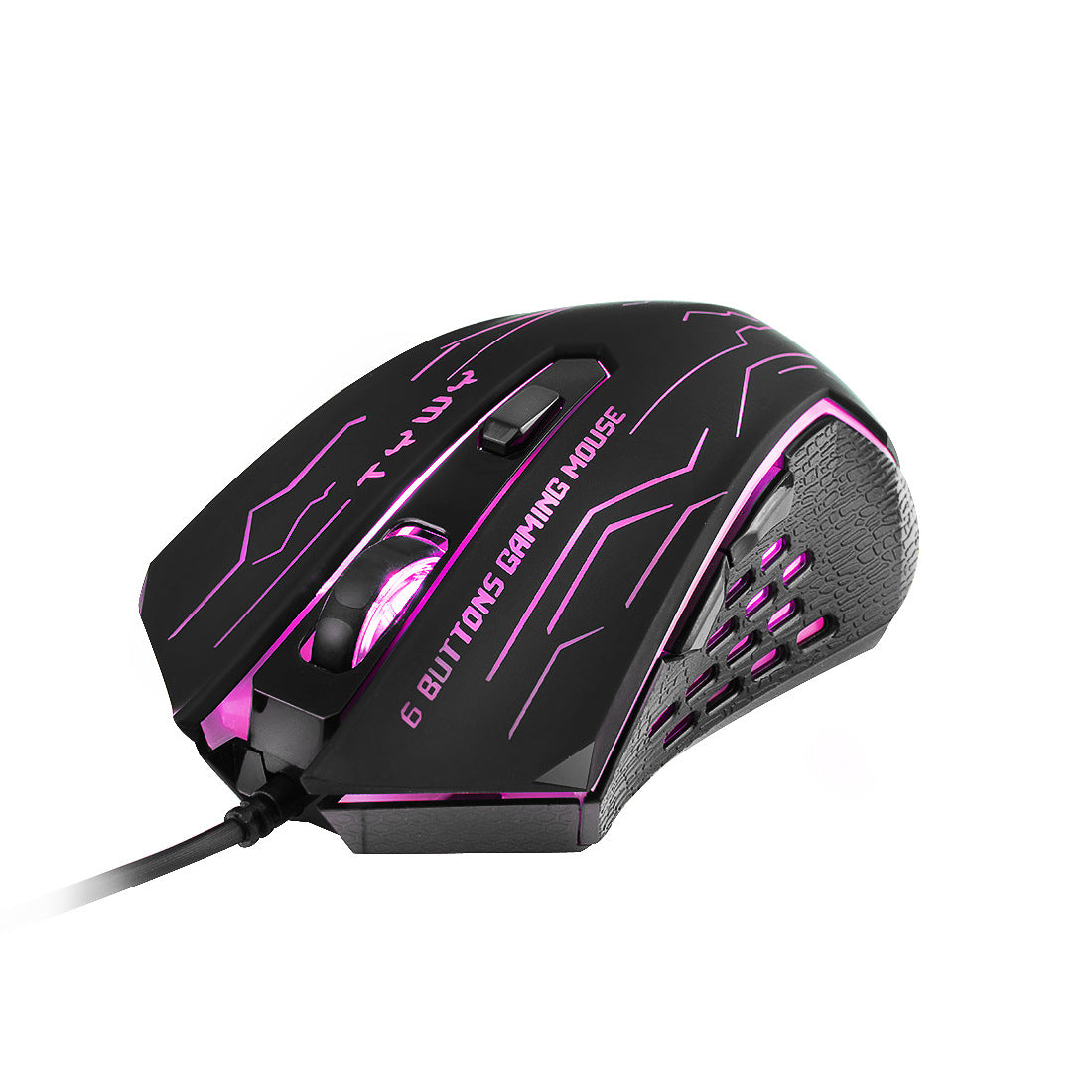 Wired RGB Gaming Mouse - 3200 DPI, 6 Buttons, 20M Switch Life, 1.5m Cable | Black