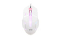 Compact Wired RGB Gaming Mouse - 1600 DPI, Touch Scroll Wheel, 4-Gear | White & Black