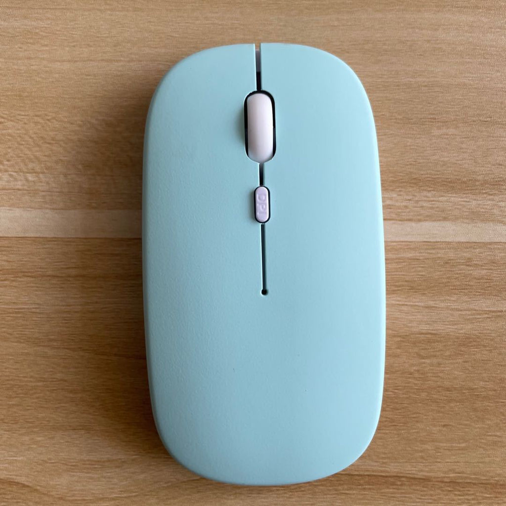 Ultra-Thin Dual-Mode Wireless Mouse - 2.4GHz & Bluetooth, 4-Gear DPI, Four-Way Scroll | 8 Colours
