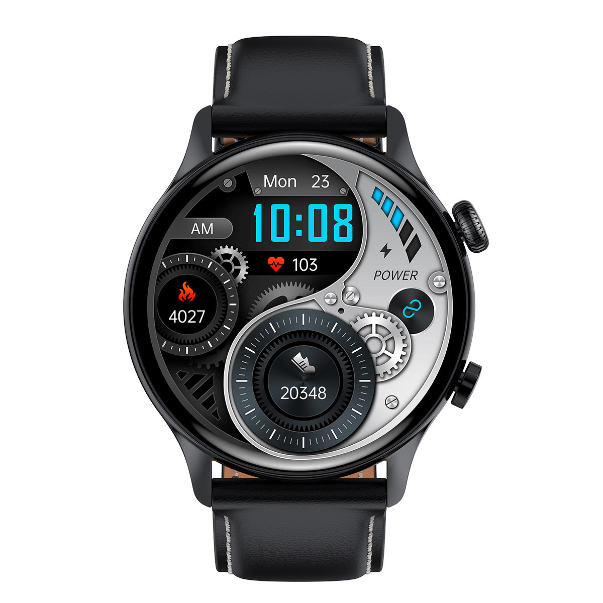 NFC Smart Watch – 1.36" Bluetooth Calling, Wireless Charging & Premium Strap Options – Sports vinyl / USB