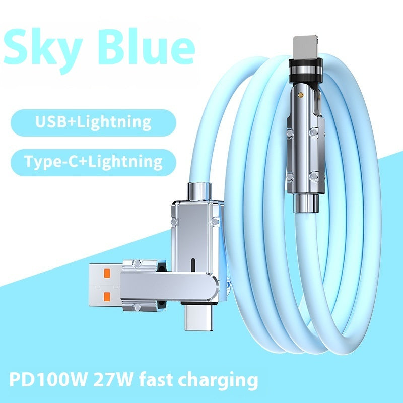 Zinc Alloy Fast Charging Cable - Lightning & USB-C | 8 Colours | 1m