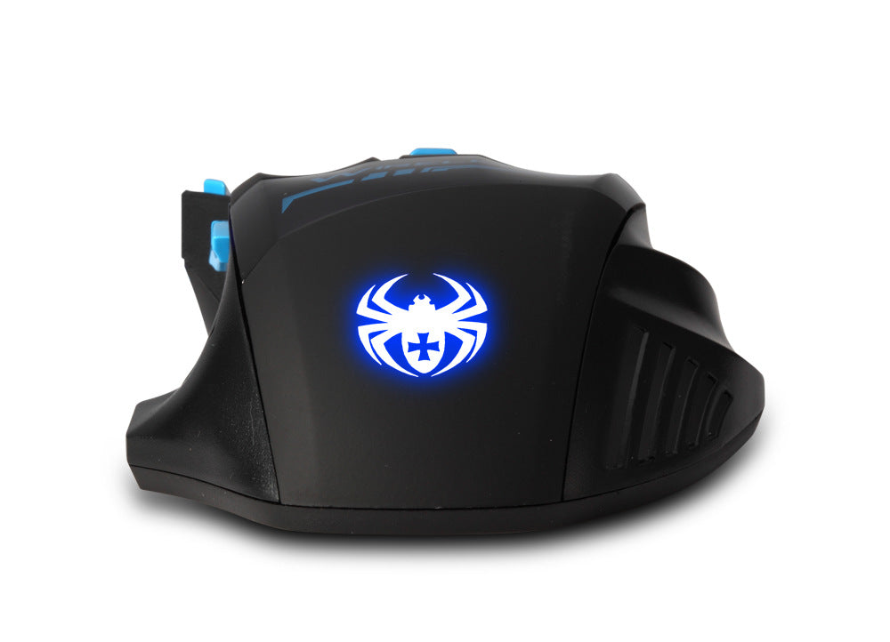 ZELOTES F-14 2.4GHz Wireless Gaming Mouse - RGB Luminous, 4-Gear DPI, Four-Way Scroll | Black