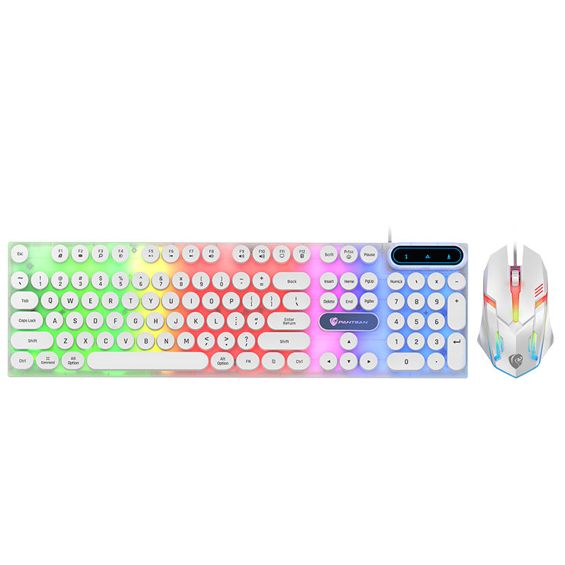 Silicone Wired Keyboard & Mouse Set - Flexible, Waterproof USB Desktop Combo