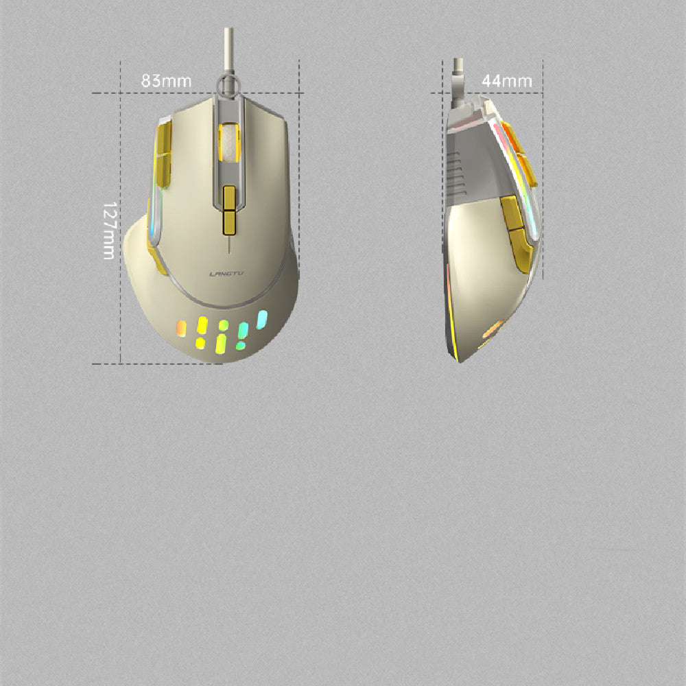 E-Sports Gaming Mouse - 12800 DPI, 9-Button Macro, RGB | Wired (Brilliant) or Dual-Mode (Starsea)