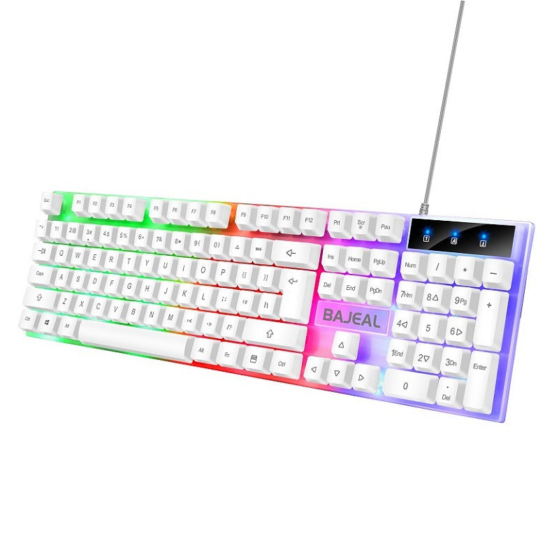 Bajeal T350 Backlit Wired Keyboard - Mechanical Feel USB Gaming & Office Keyboard