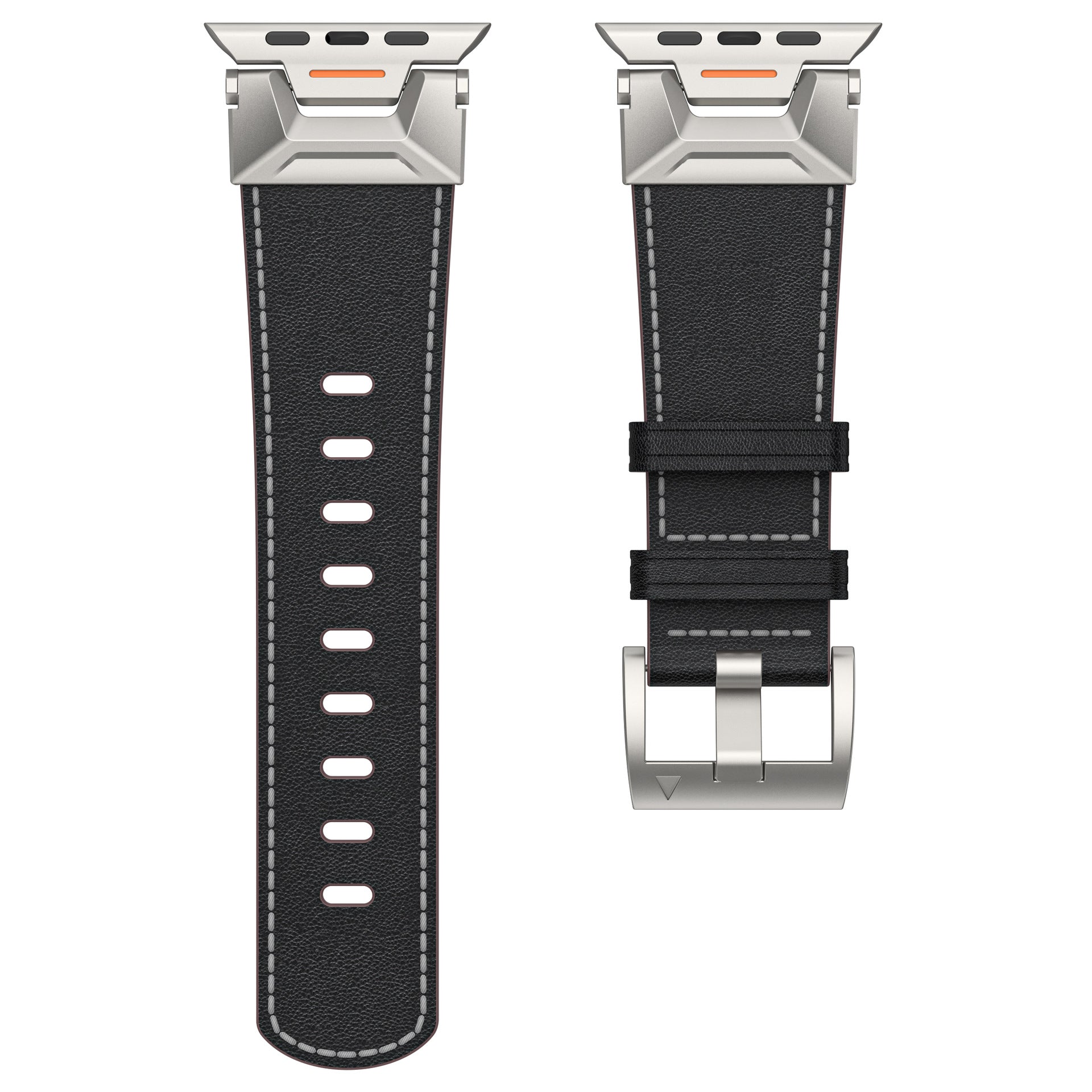 Apple Watch Leather Strap | 42/44/45/49mm | Business Style | Napa, Oil Wax & Crazy Horse Leather | 4 Finishes – product image 5 | Fidmat24 Tech Market
